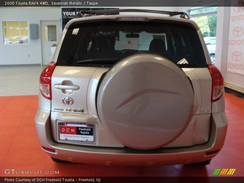 Savannah Metallic / Taupe 2008 Toyota RAV4 4WD