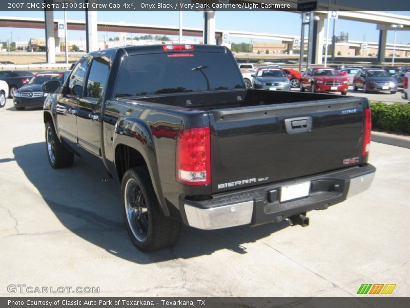 Onyx Black / Very Dark Cashmere/Light Cashmere 2007 GMC Sierra 1500 SLT Crew Cab 4x4