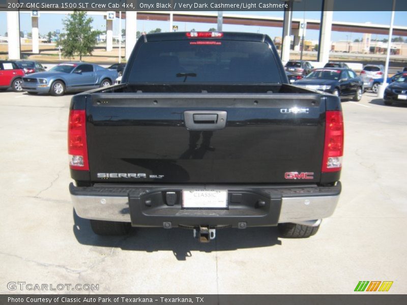 Onyx Black / Very Dark Cashmere/Light Cashmere 2007 GMC Sierra 1500 SLT Crew Cab 4x4