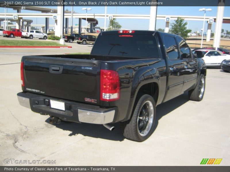Onyx Black / Very Dark Cashmere/Light Cashmere 2007 GMC Sierra 1500 SLT Crew Cab 4x4