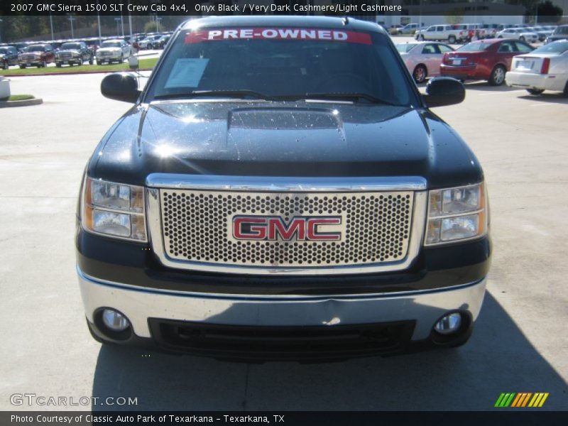 Onyx Black / Very Dark Cashmere/Light Cashmere 2007 GMC Sierra 1500 SLT Crew Cab 4x4