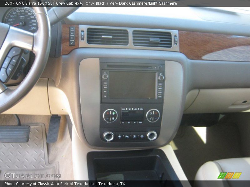 Onyx Black / Very Dark Cashmere/Light Cashmere 2007 GMC Sierra 1500 SLT Crew Cab 4x4