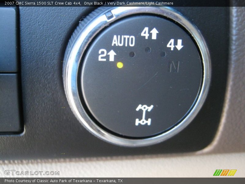 Onyx Black / Very Dark Cashmere/Light Cashmere 2007 GMC Sierra 1500 SLT Crew Cab 4x4