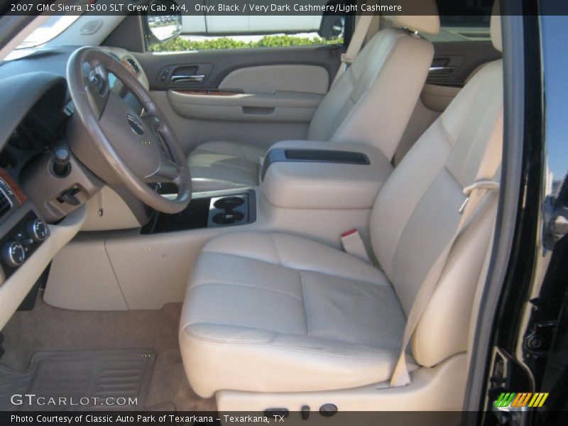  2007 Sierra 1500 SLT Crew Cab 4x4 Very Dark Cashmere/Light Cashmere Interior