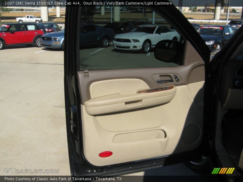 Onyx Black / Very Dark Cashmere/Light Cashmere 2007 GMC Sierra 1500 SLT Crew Cab 4x4