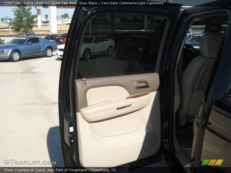 Onyx Black / Very Dark Cashmere/Light Cashmere 2007 GMC Sierra 1500 SLT Crew Cab 4x4