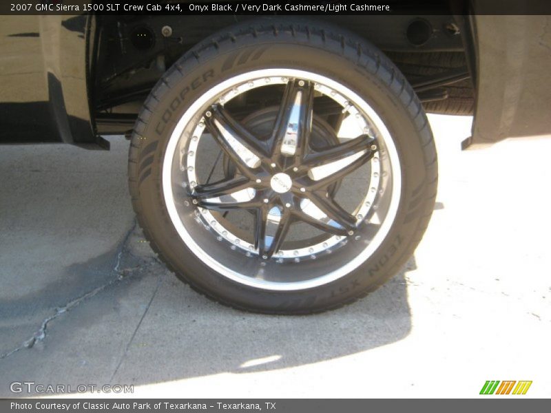 Onyx Black / Very Dark Cashmere/Light Cashmere 2007 GMC Sierra 1500 SLT Crew Cab 4x4