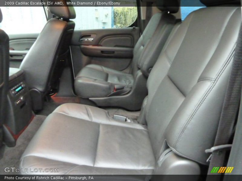 White Diamond / Ebony/Ebony 2009 Cadillac Escalade ESV AWD