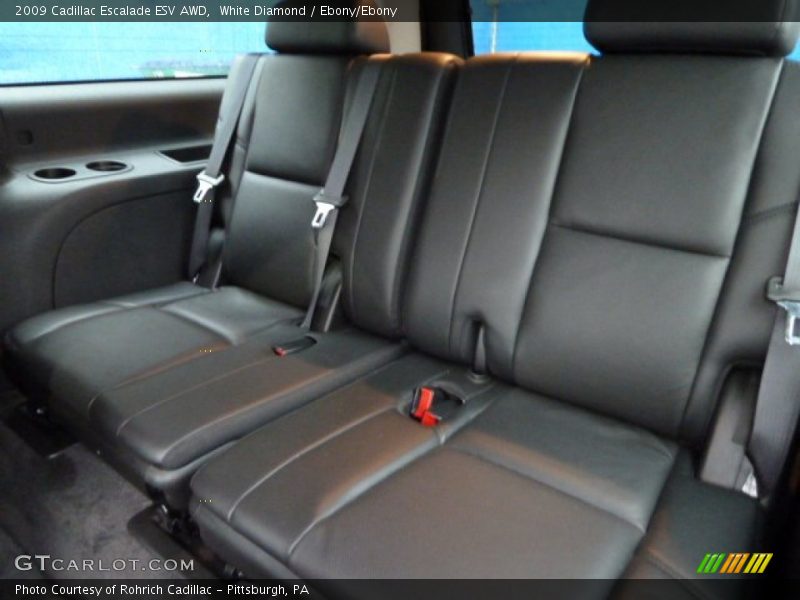 White Diamond / Ebony/Ebony 2009 Cadillac Escalade ESV AWD