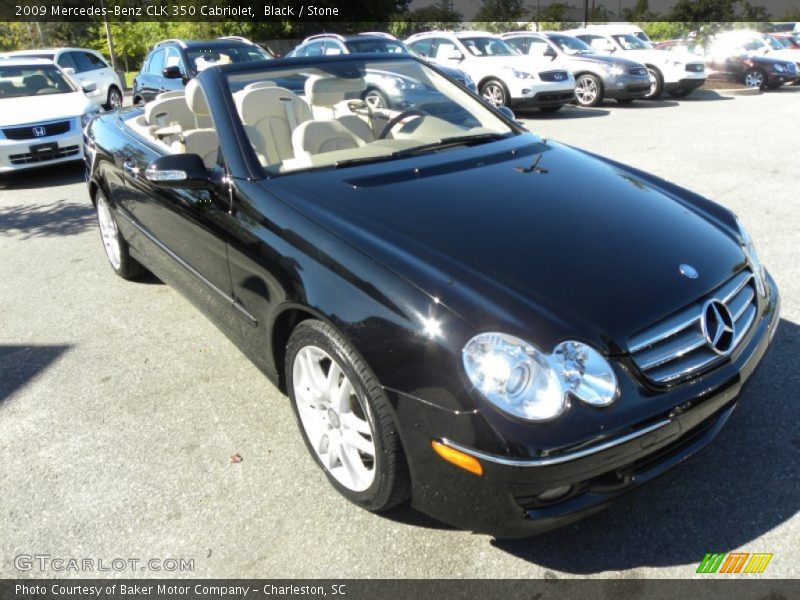 Black / Stone 2009 Mercedes-Benz CLK 350 Cabriolet