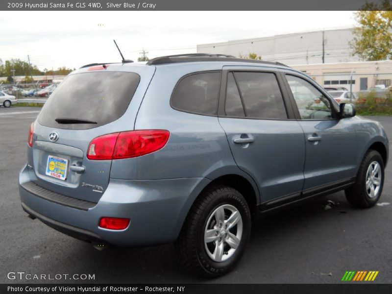 Silver Blue / Gray 2009 Hyundai Santa Fe GLS 4WD