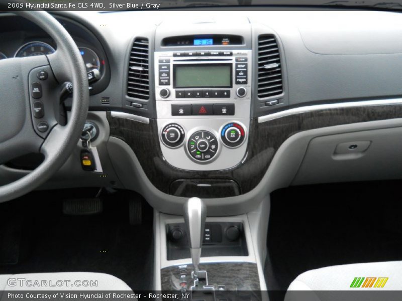 Silver Blue / Gray 2009 Hyundai Santa Fe GLS 4WD