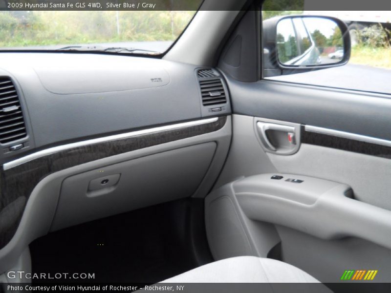 Silver Blue / Gray 2009 Hyundai Santa Fe GLS 4WD