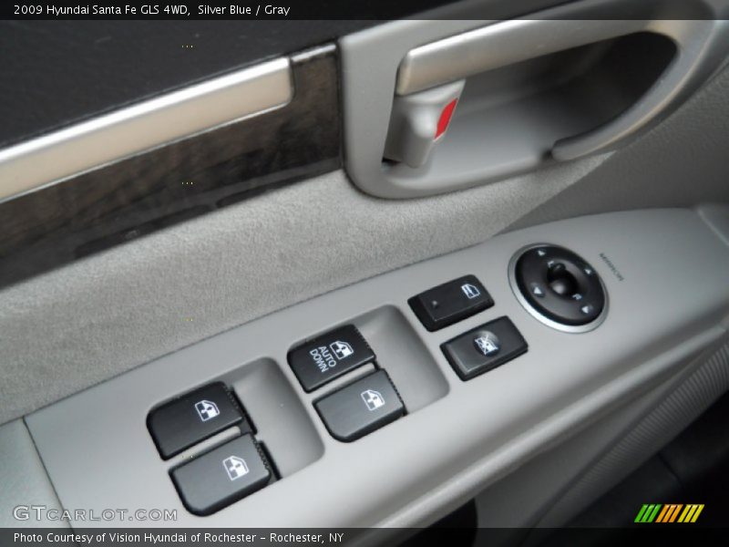Silver Blue / Gray 2009 Hyundai Santa Fe GLS 4WD