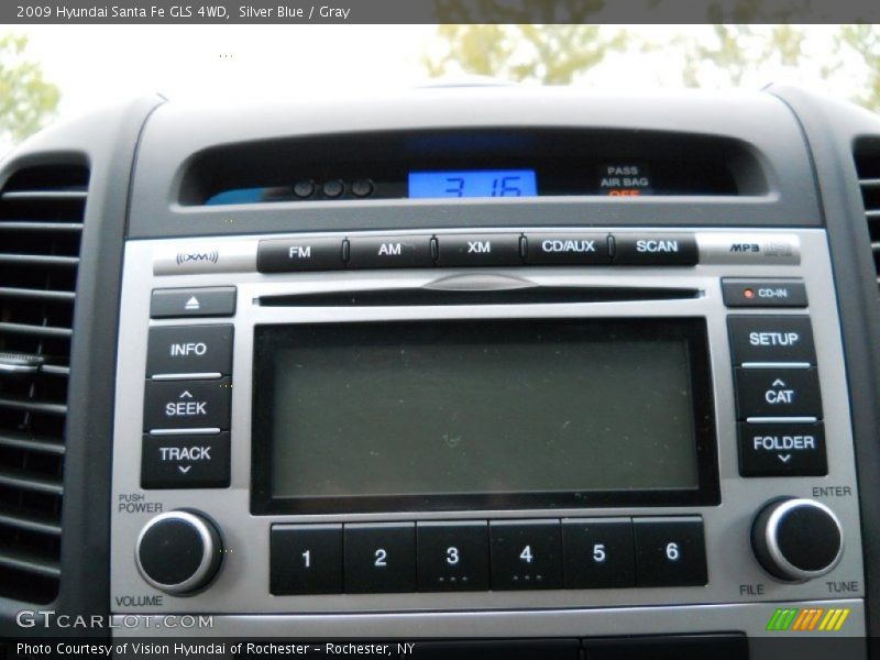 Silver Blue / Gray 2009 Hyundai Santa Fe GLS 4WD