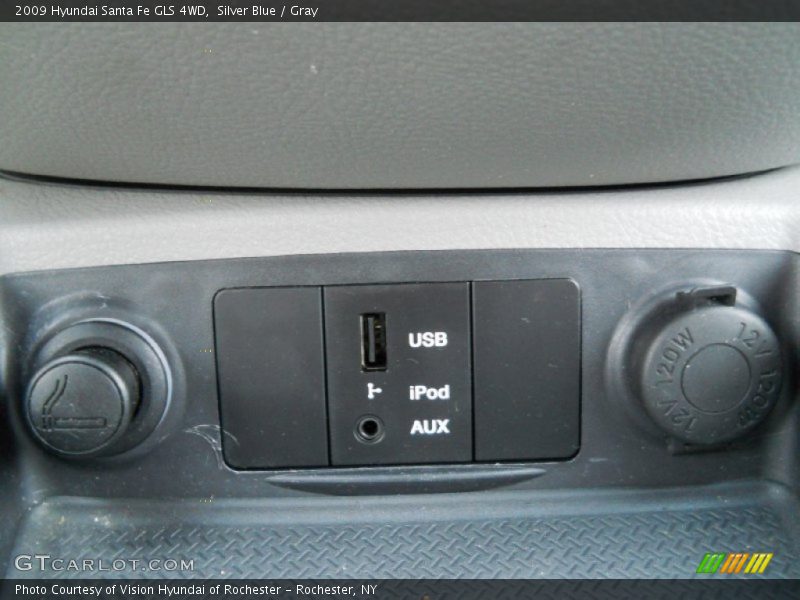 Silver Blue / Gray 2009 Hyundai Santa Fe GLS 4WD