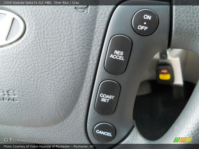 Silver Blue / Gray 2009 Hyundai Santa Fe GLS 4WD