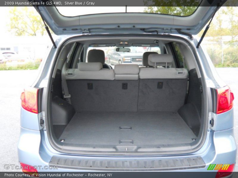Silver Blue / Gray 2009 Hyundai Santa Fe GLS 4WD