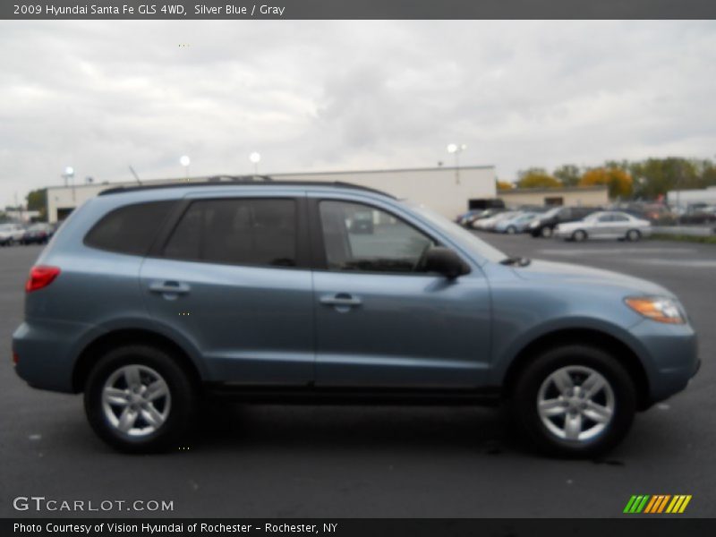Silver Blue / Gray 2009 Hyundai Santa Fe GLS 4WD