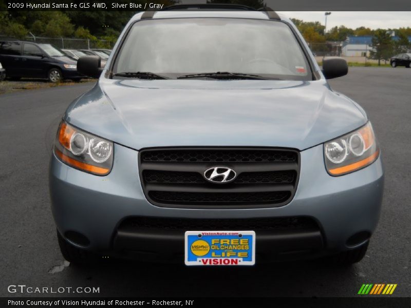 Silver Blue / Gray 2009 Hyundai Santa Fe GLS 4WD