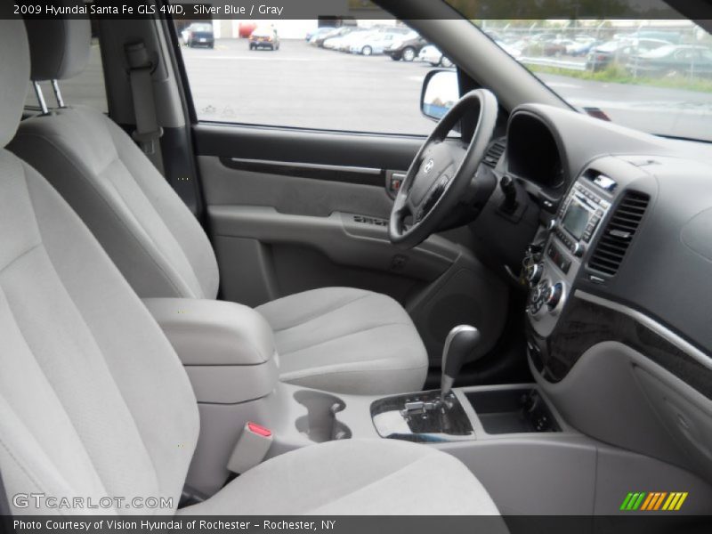 Silver Blue / Gray 2009 Hyundai Santa Fe GLS 4WD