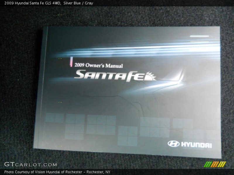 Silver Blue / Gray 2009 Hyundai Santa Fe GLS 4WD