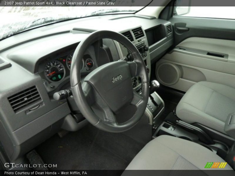 Black Clearcoat / Pastel Slate Gray 2007 Jeep Patriot Sport 4x4