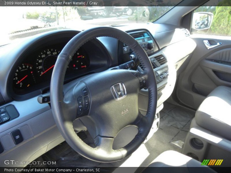 Silver Pearl Metallic / Gray 2009 Honda Odyssey EX-L