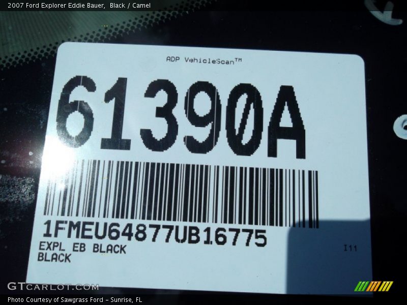 Black / Camel 2007 Ford Explorer Eddie Bauer