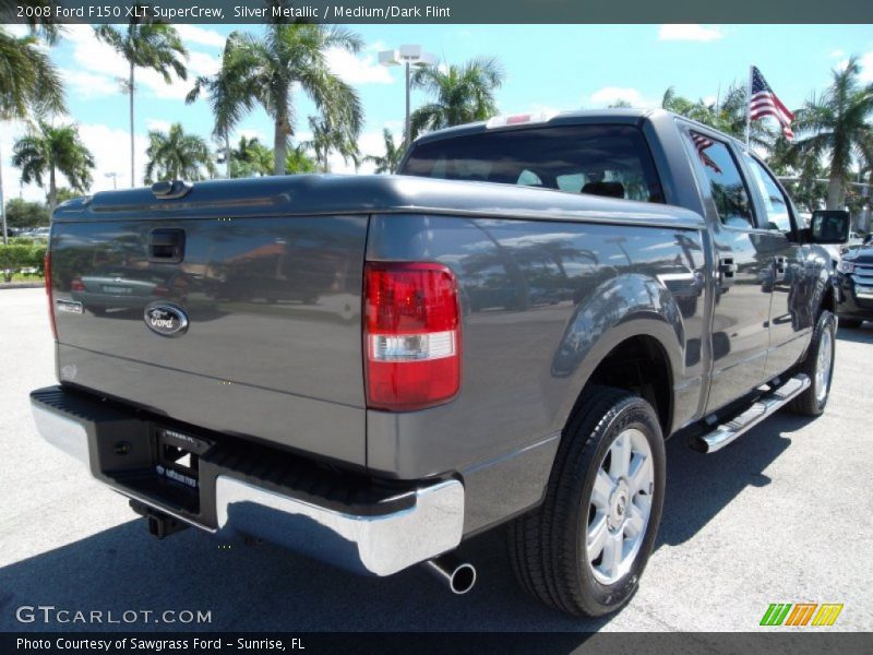 Silver Metallic / Medium/Dark Flint 2008 Ford F150 XLT SuperCrew