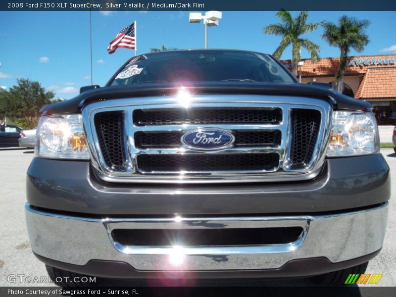 Silver Metallic / Medium/Dark Flint 2008 Ford F150 XLT SuperCrew