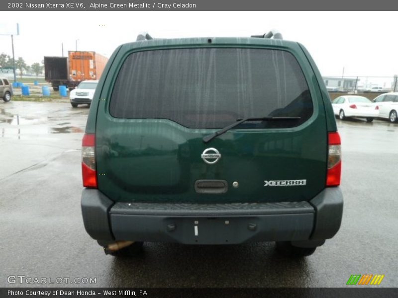 Alpine Green Metallic / Gray Celadon 2002 Nissan Xterra XE V6