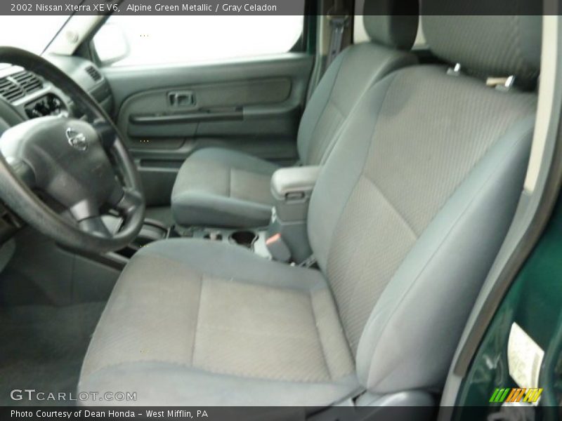 Alpine Green Metallic / Gray Celadon 2002 Nissan Xterra XE V6