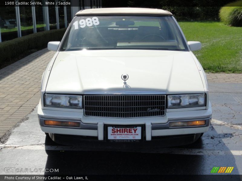 White / Saddle 1988 Cadillac SeVille
