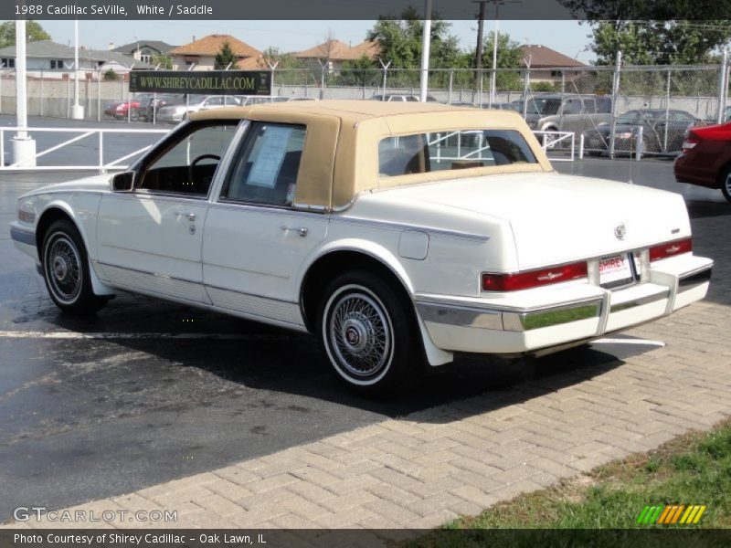White / Saddle 1988 Cadillac SeVille