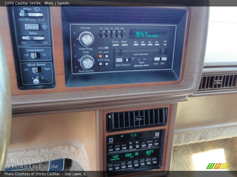 Controls of 1988 SeVille 