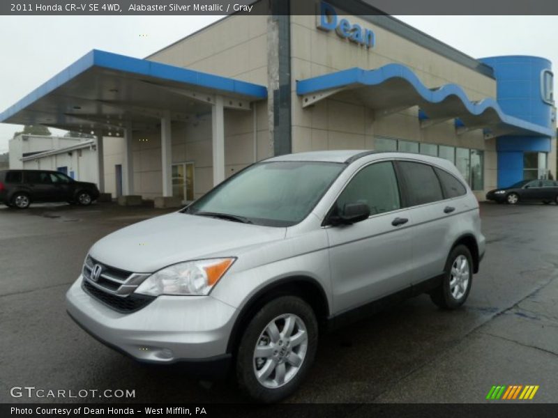 Alabaster Silver Metallic / Gray 2011 Honda CR-V SE 4WD