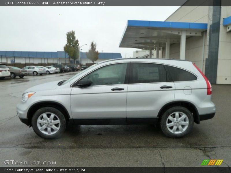 Alabaster Silver Metallic / Gray 2011 Honda CR-V SE 4WD