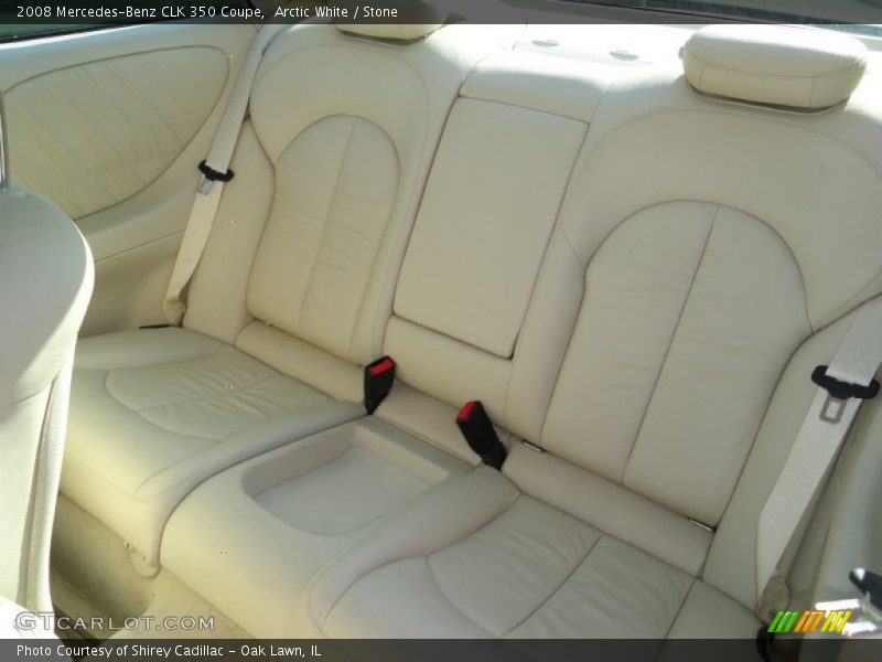 Arctic White / Stone 2008 Mercedes-Benz CLK 350 Coupe