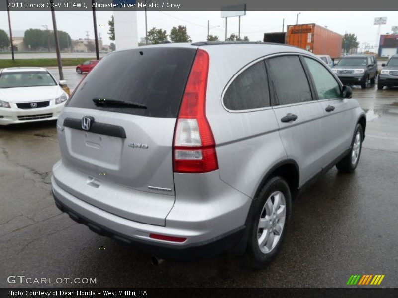 Alabaster Silver Metallic / Gray 2011 Honda CR-V SE 4WD