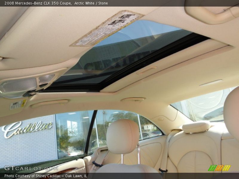 Arctic White / Stone 2008 Mercedes-Benz CLK 350 Coupe