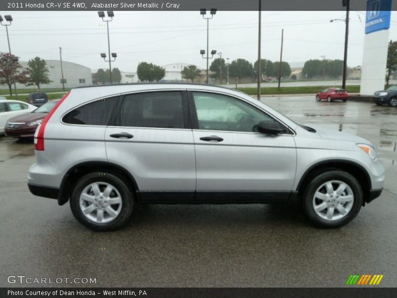 Alabaster Silver Metallic / Gray 2011 Honda CR-V SE 4WD