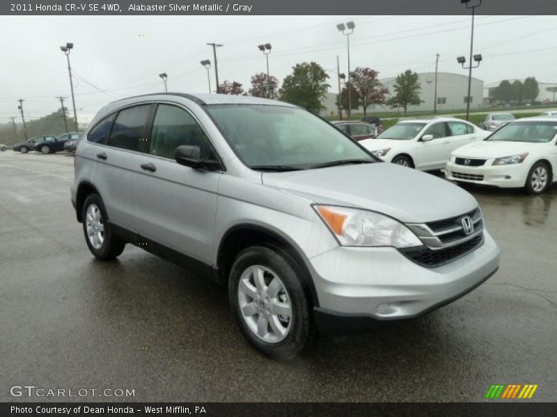 Alabaster Silver Metallic / Gray 2011 Honda CR-V SE 4WD