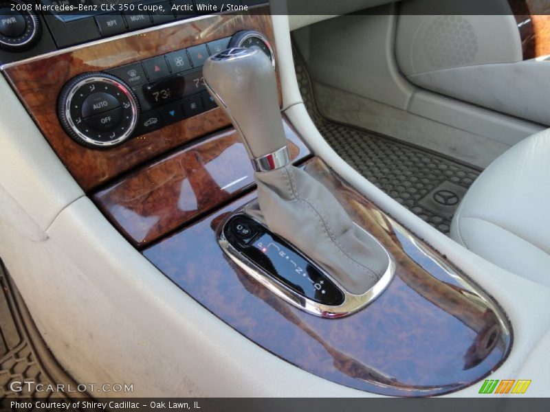 Arctic White / Stone 2008 Mercedes-Benz CLK 350 Coupe