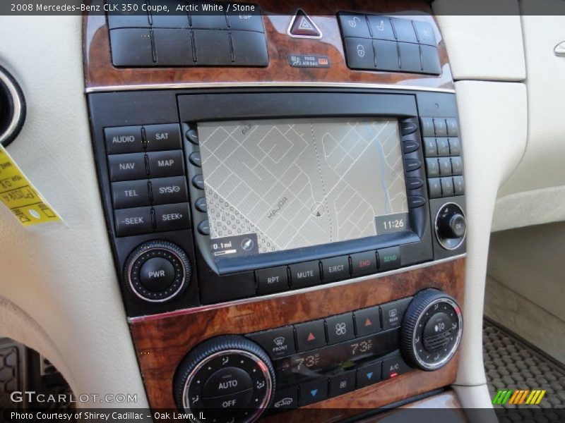 Arctic White / Stone 2008 Mercedes-Benz CLK 350 Coupe