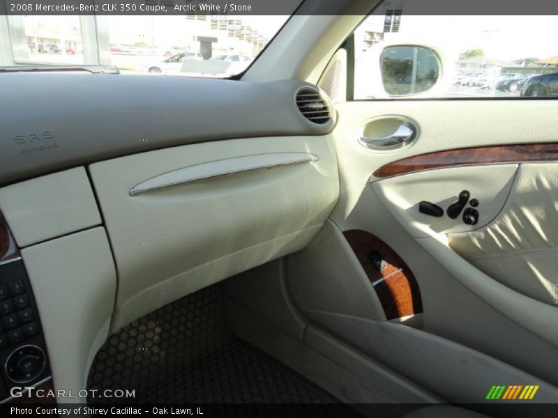 Arctic White / Stone 2008 Mercedes-Benz CLK 350 Coupe