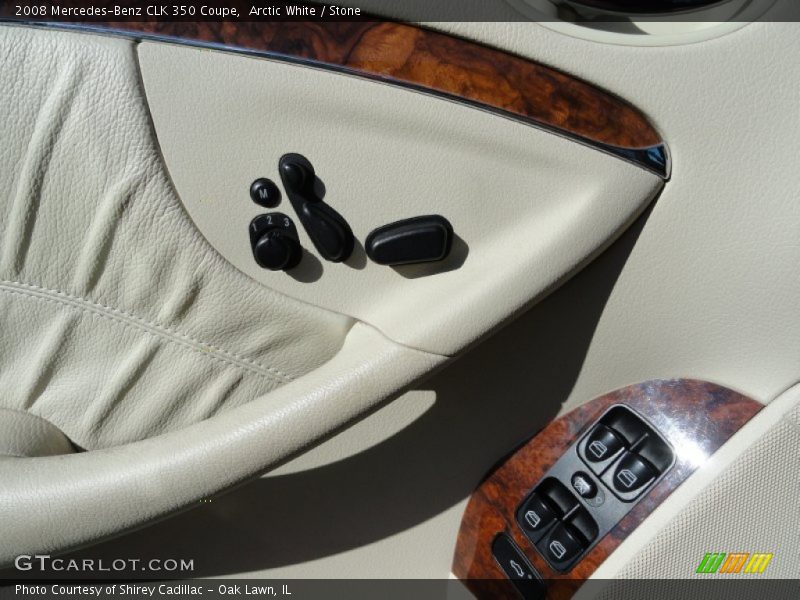 Arctic White / Stone 2008 Mercedes-Benz CLK 350 Coupe