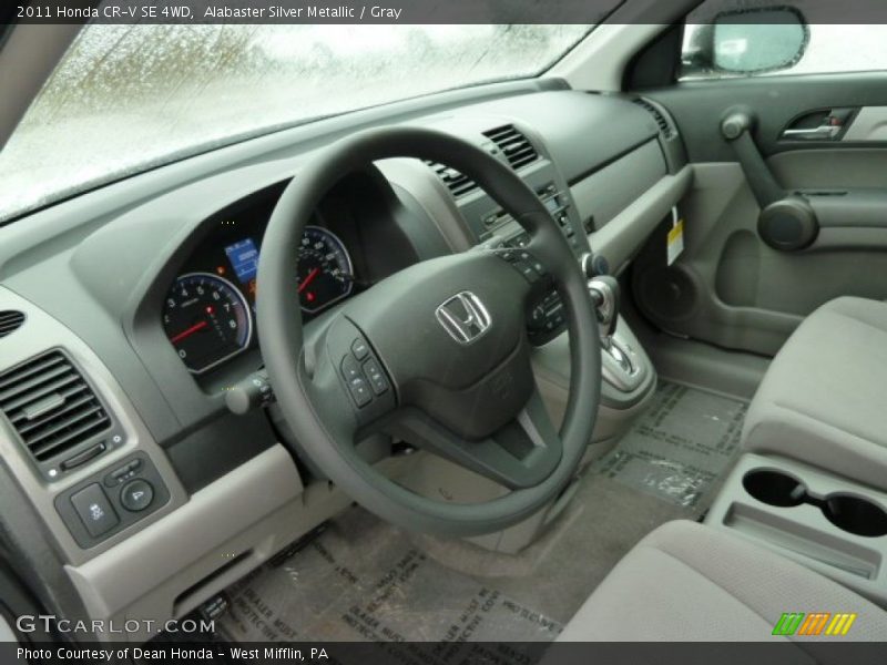 Alabaster Silver Metallic / Gray 2011 Honda CR-V SE 4WD