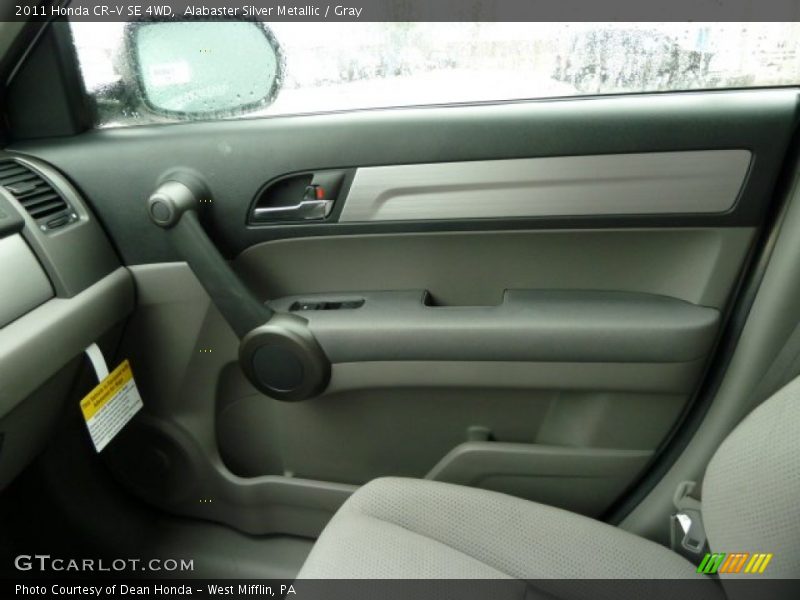 Alabaster Silver Metallic / Gray 2011 Honda CR-V SE 4WD