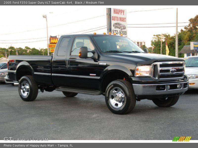 Black / Medium Flint 2005 Ford F350 Super Duty XLT SuperCab 4x4
